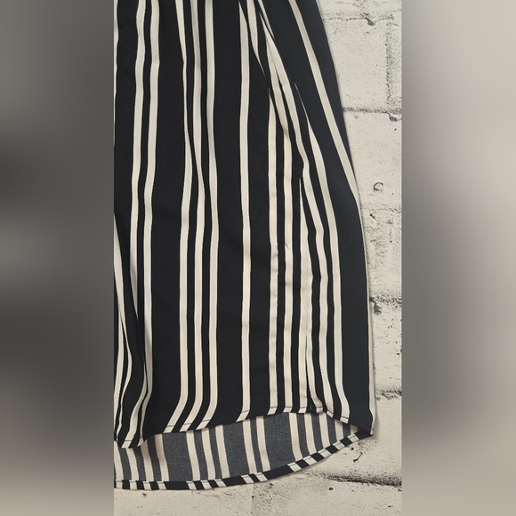 Lily Morgan Sleeveless Black & White Striped Lughtweight Dress– Size XL - Picture 6 of 13